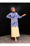 Rabia Desen Tunik Gömlek -Lila